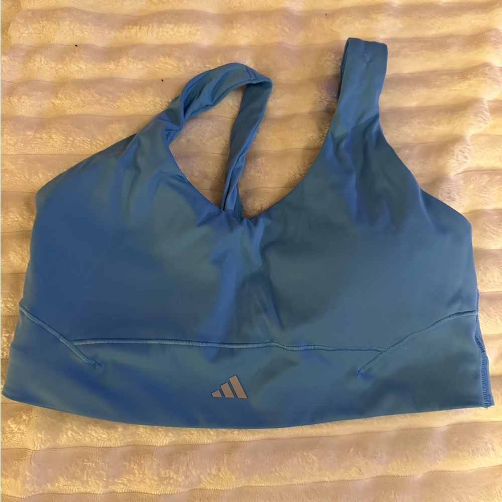 Adidas Women's Vibrant Blue Sports Bra